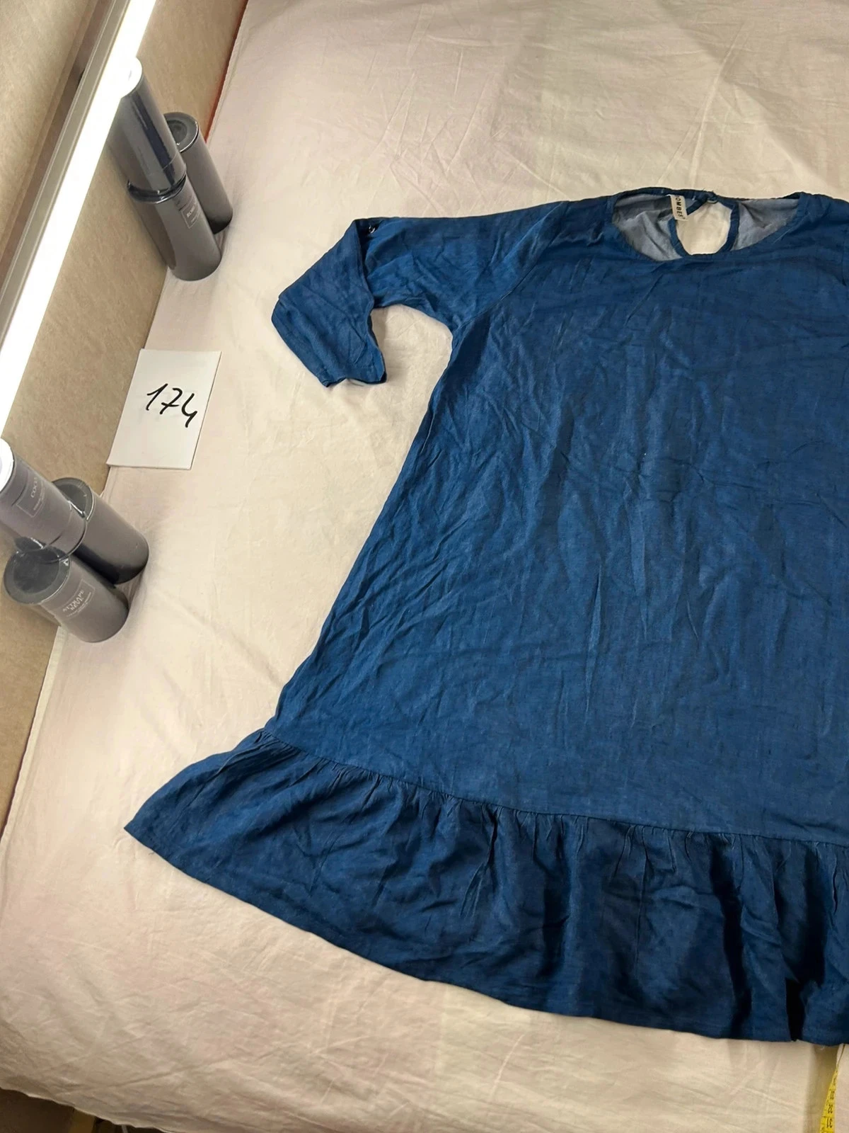 Vestido azul marinho vintage bombes – photo 3